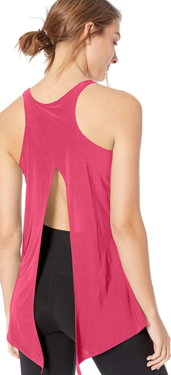 Image Title Onzie Tie Back Tank - Magenta